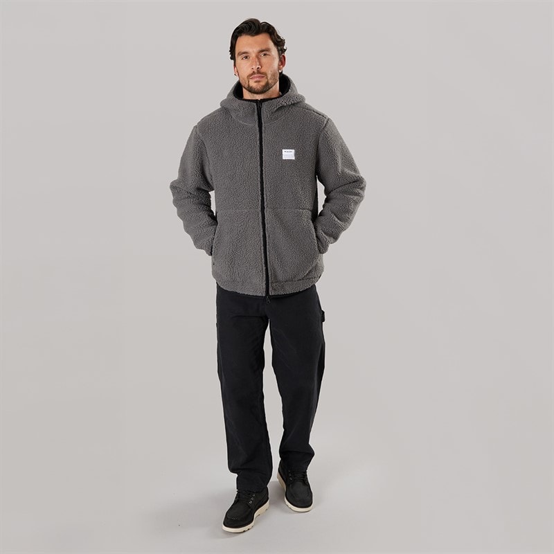 Resteröds Veste à Capuche en Polaire Homme Gris - Image 4