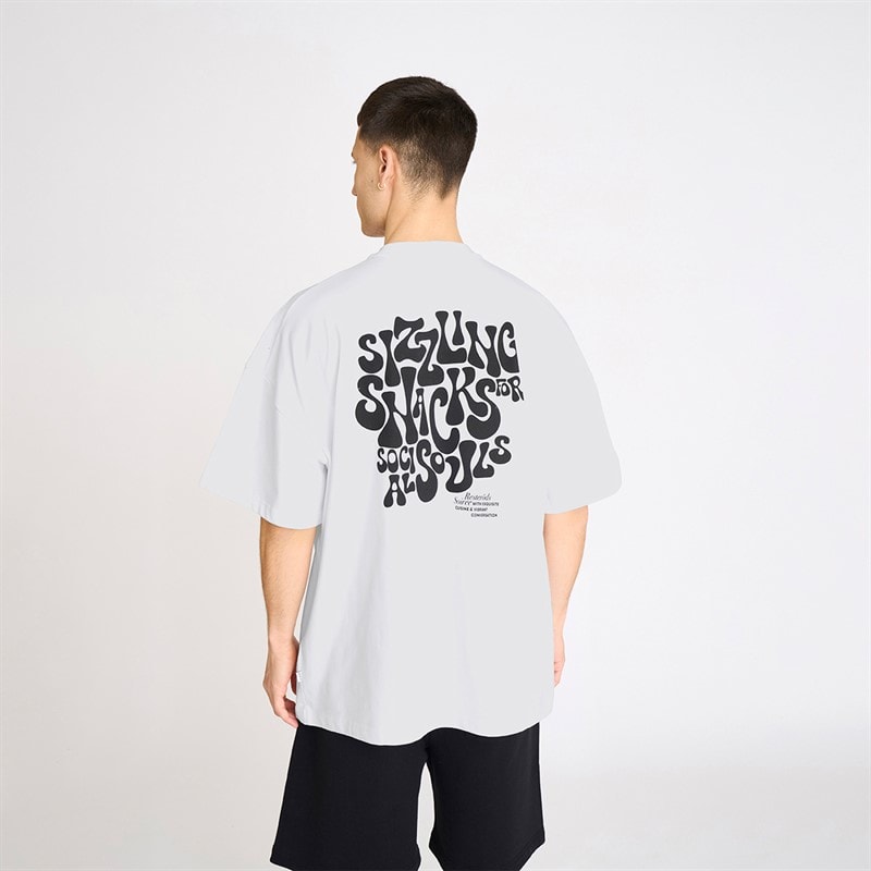 Resteröds T-shirt z nadrukiem dla niego kolor Biały – zdjęcie  1