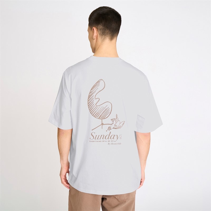 Resteröds T-shirt Homme imprimé Tas Blanc