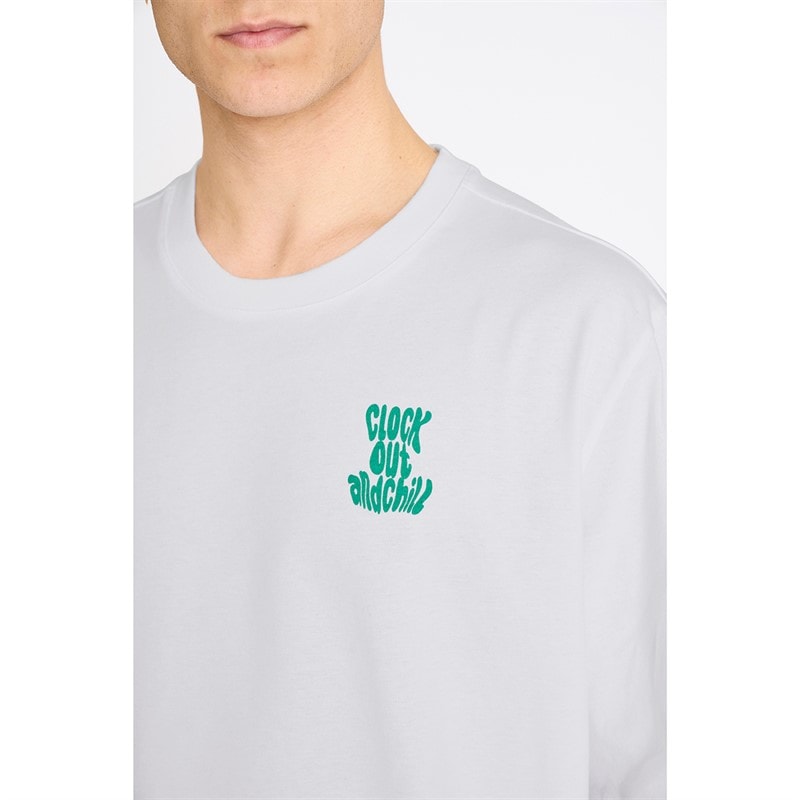 Resteröds T-shirt Homme imprimé Tas Blanc - Image 3