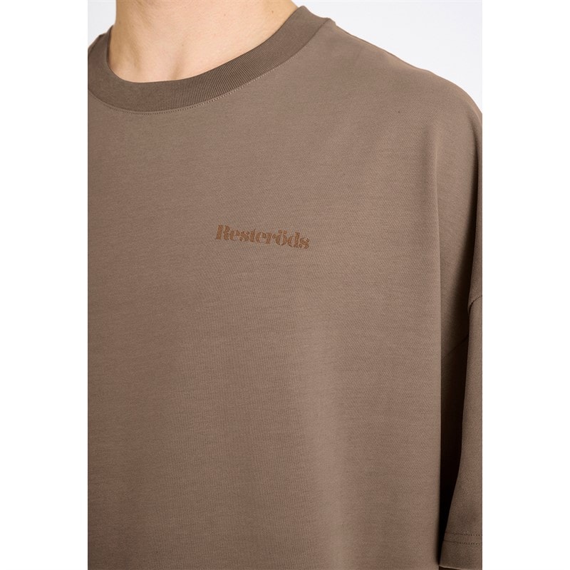 Resteröds T-shirt Homme imprimé Tas Marron - Image 3