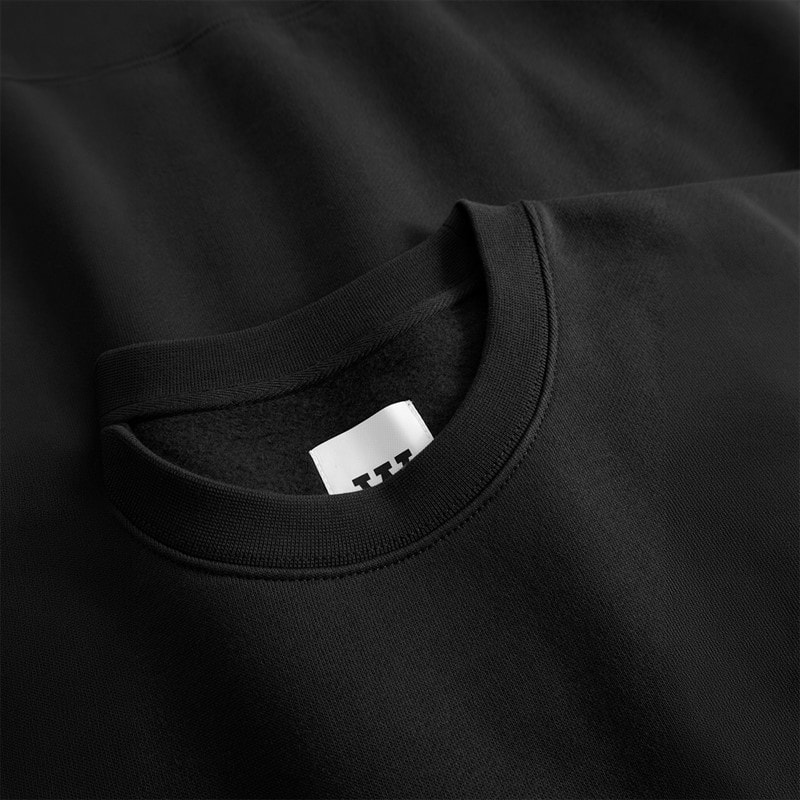 Wood Wood Heren Noel Borst Print Trui Zwart - Afbeelding 5