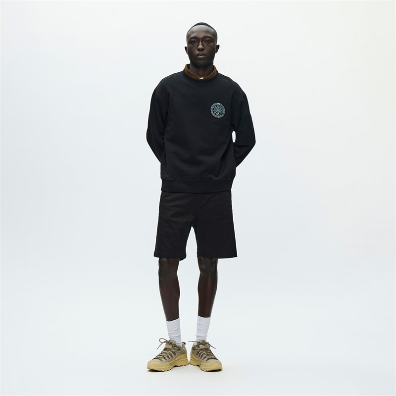 Wood Wood Heren James Sweatshirt Zwart - Afbeelding 2