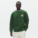Wood Wood Heren Noel Borstprint Sweatshirt Eden