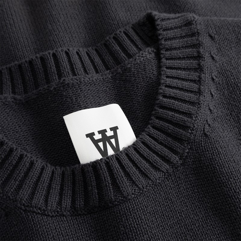 Wood Wood Tay dziergany sweter dla niego kolor Pirate Black – zdjęcie  2