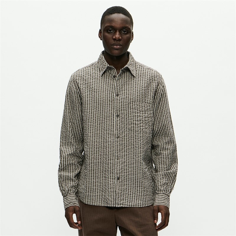 Wood Wood Herren Adrian Hemd Delicioso Stripe