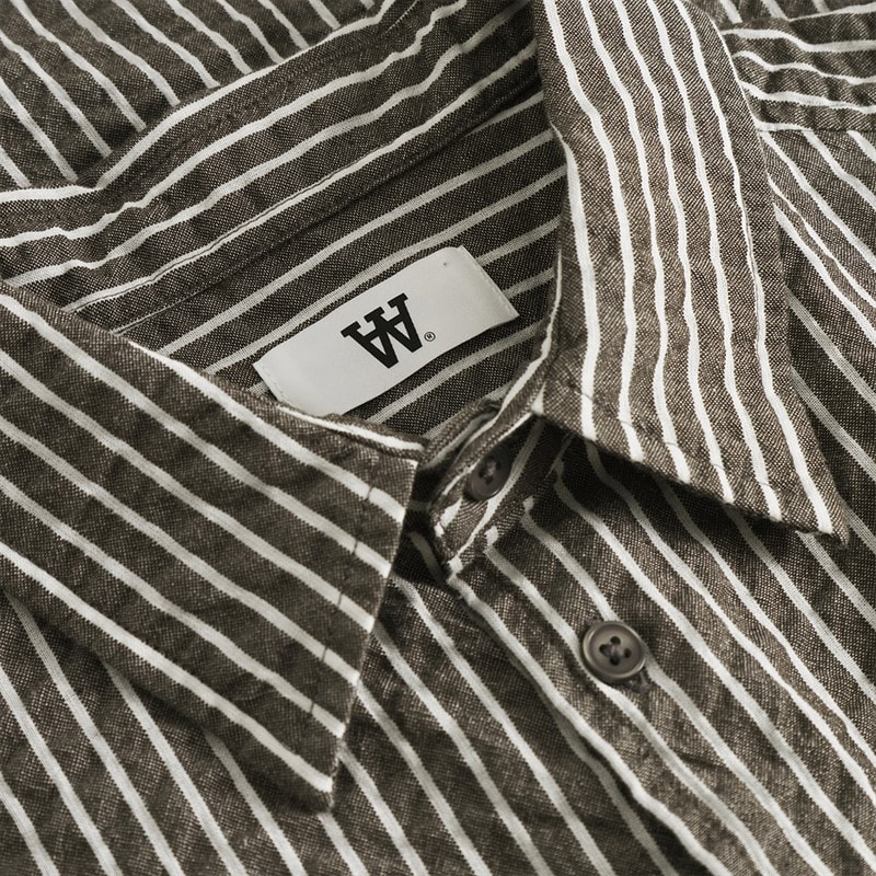 Wood Wood Heren Adrian Shirt Delicioso Stripe - Afbeelding 2