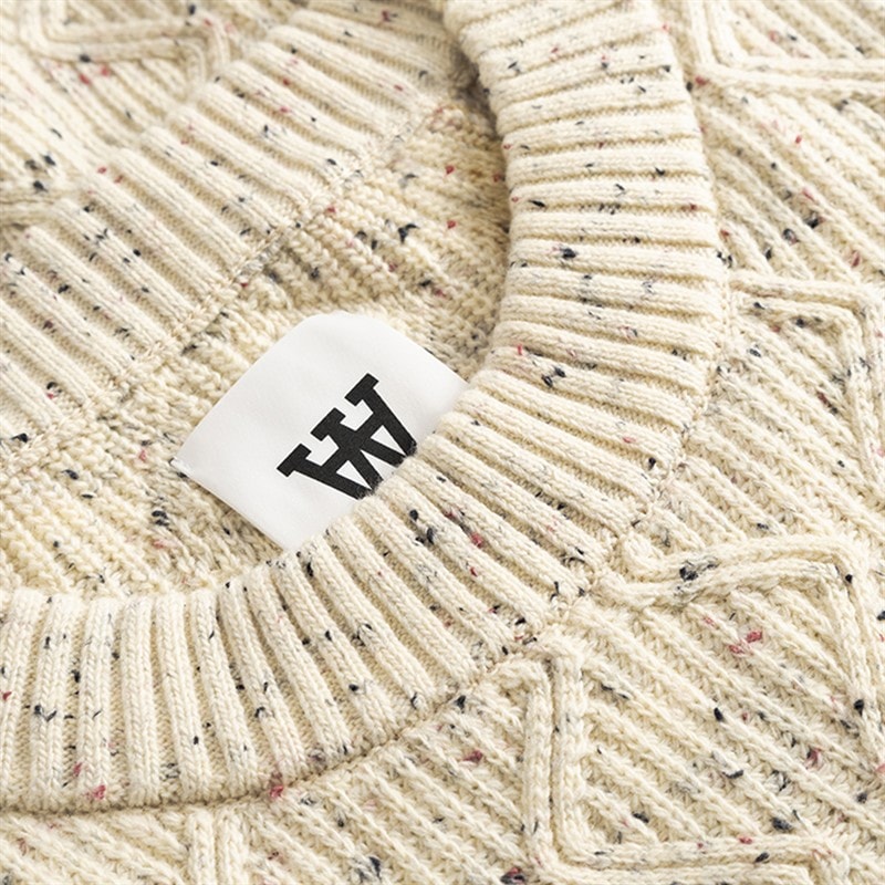 Wood Wood Herren Lamin Gestrickter Pullover Mondenlicht - Bild 5