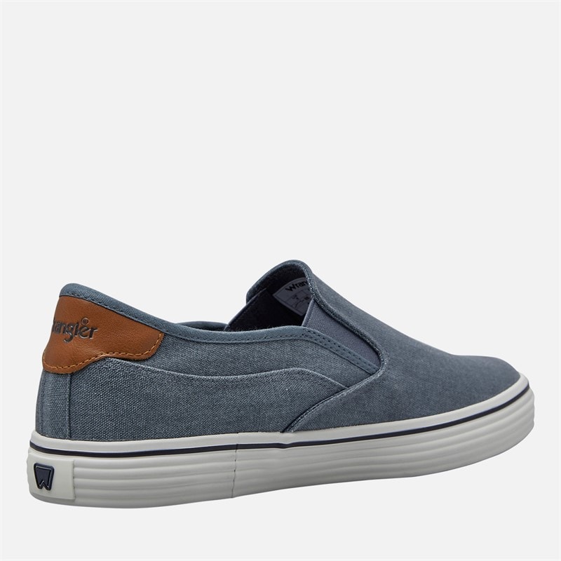 Wrangler Heren Calypso Instappers Sneakers Dark Denim - Afbeelding 5