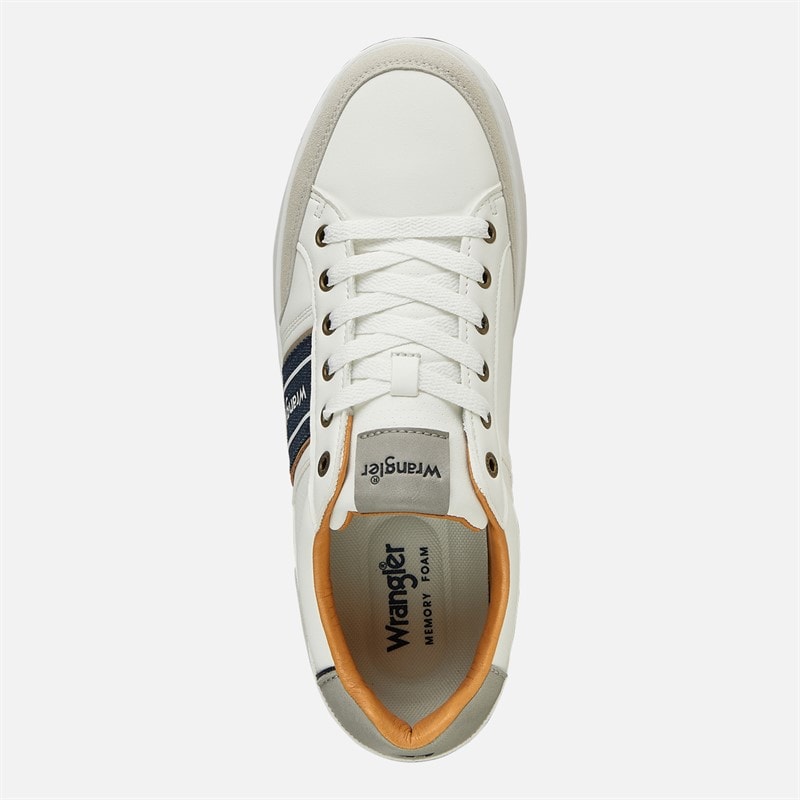 Wrangler Butch sneakersy dla niego kolor Bright White – zdjęcie  4