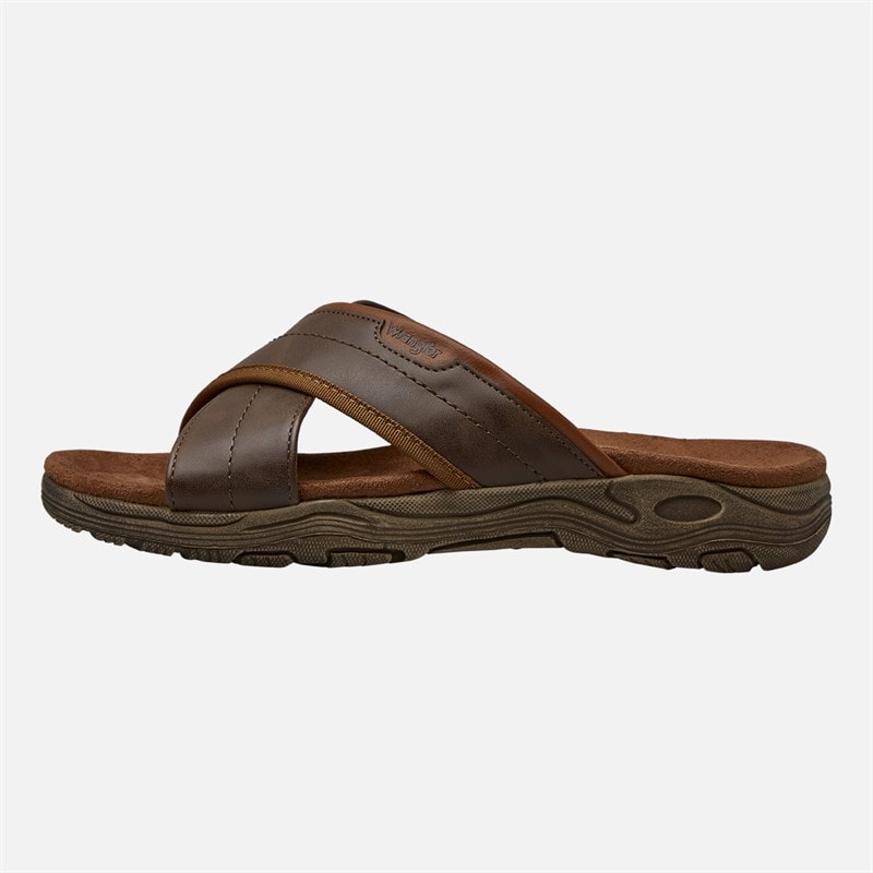 Wrangler Heren Tripp Slippers Chestnut - Afbeelding 2