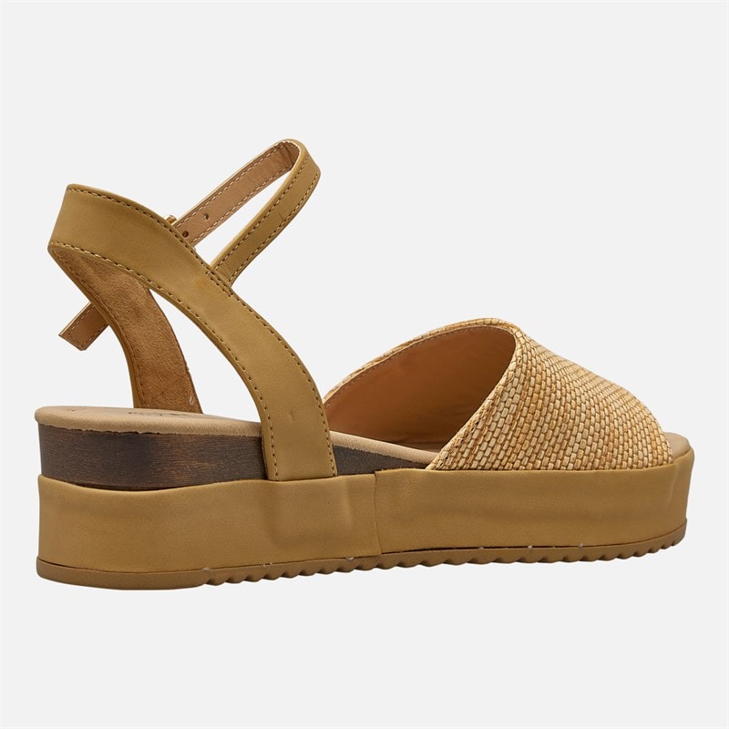 Wrangler Norma Chunky Anle Strap Sandały dla niej kolor Warm Sand – zdjęcie  5