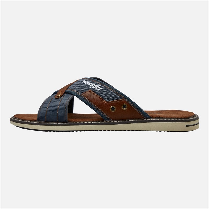 Wrangler Heren Calvin Slippers Dress Blues - Afbeelding 2