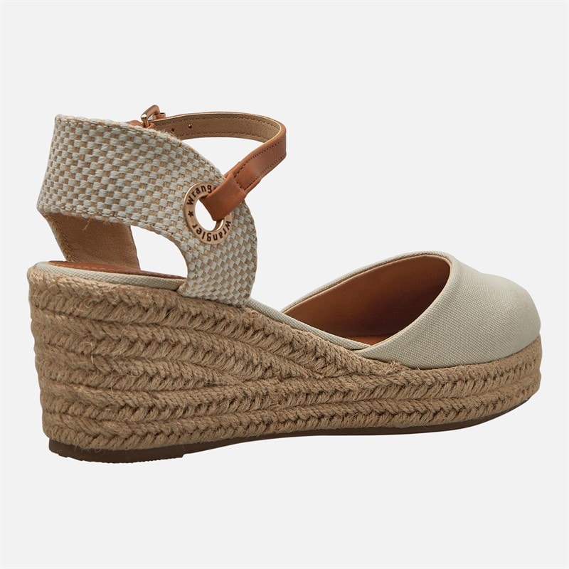 Wrangler Dames Bella Enkelband Sandaaltjes Sleehak Birch - Afbeelding 5