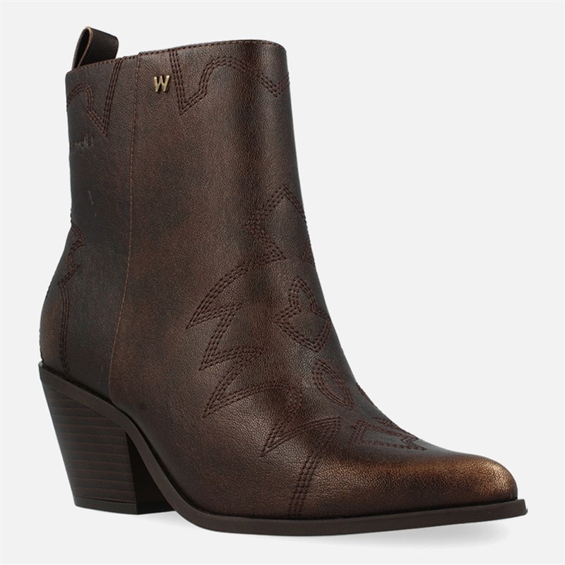 Wrangler Damen Mae Blockabsatz Stiefel Kastanie - Bild 2