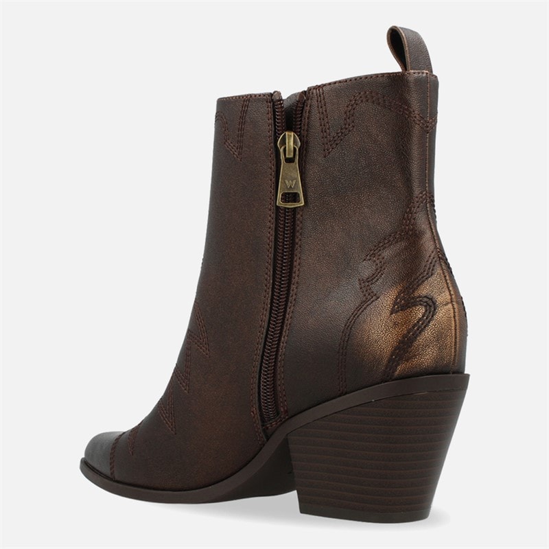 Wrangler Damen Mae Blockabsatz Stiefel Kastanie - Bild 4