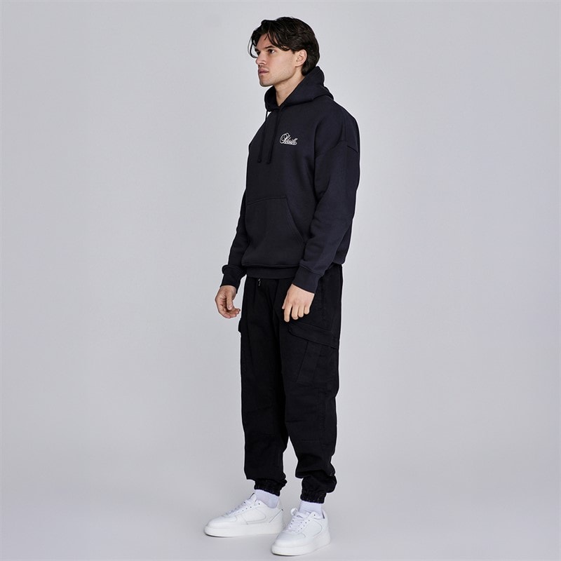 SikSilk Heren Essentiële Hoodie Zwart - Afbeelding 4