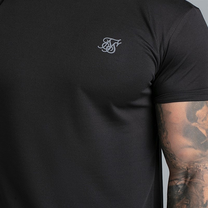 SikSilk Heren Set van 2 Muscle Fit T-shirts Zwart - Afbeelding 3