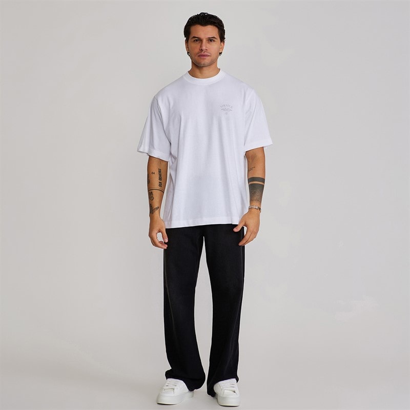 SikSilk T-shirt z grafiką dla niego kolor White – zdjęcie  4