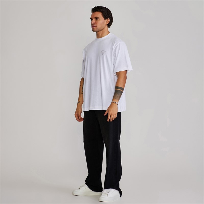 SikSilk T-shirt z grafiką dla niego kolor White – zdjęcie  5