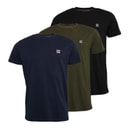Vinson Heren Massimo T-shirts Drie Pack Tap Shoe/Donker Saffier/Bosnacht