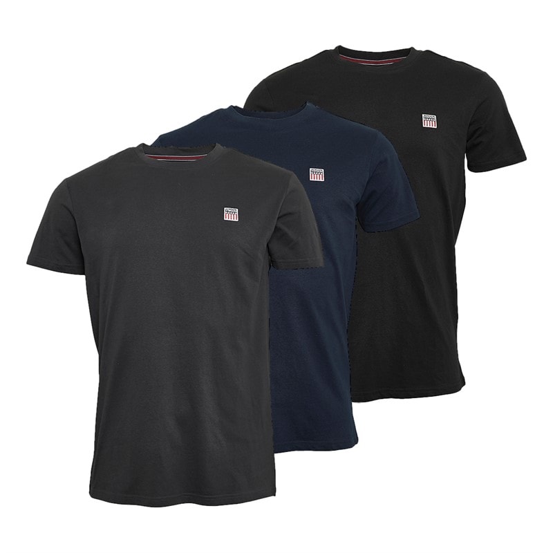 Vinson Herenshirts Massimo Drie Pack Tapshoe/Antraciet/Donker Saffier - Afbeelding 1