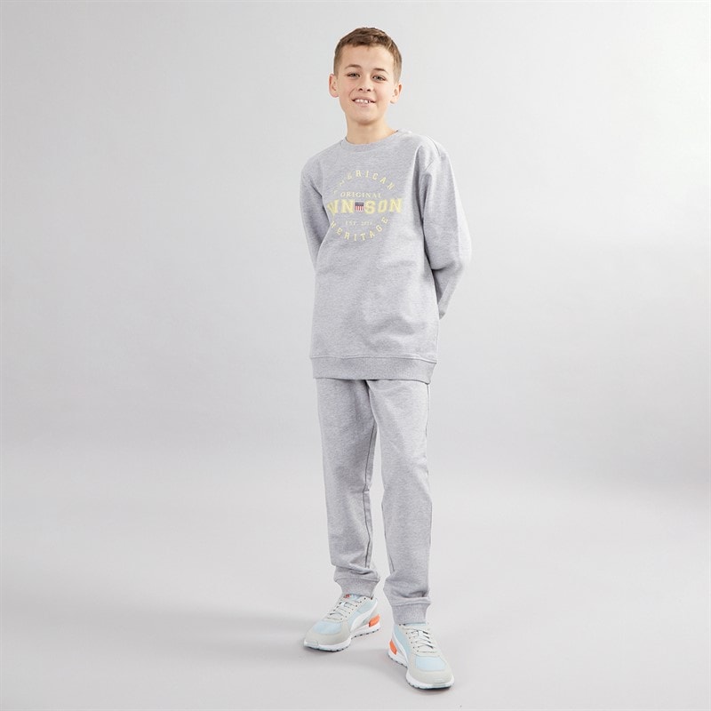 Vinson Jongens Rollo en Rene Set Grijs Melange - Afbeelding 4