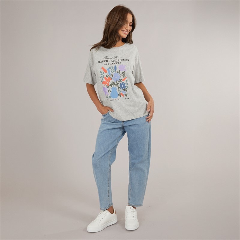 JJXX Damen Lissabon Hohe Taille Mom Jeans Hellblaue Jeans - Bild 4