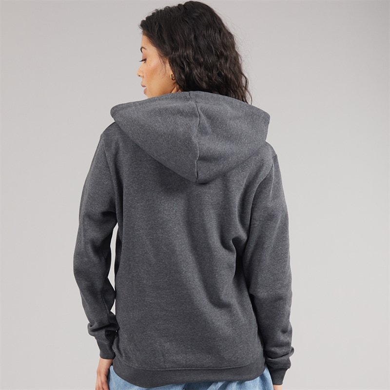 JJXX Damen Abbie Hoodie Dunkelgrau Melangeprint/Weiß JJXX Logo Dark Grey Melangeprint:White Jjxx Logo - Bild 2