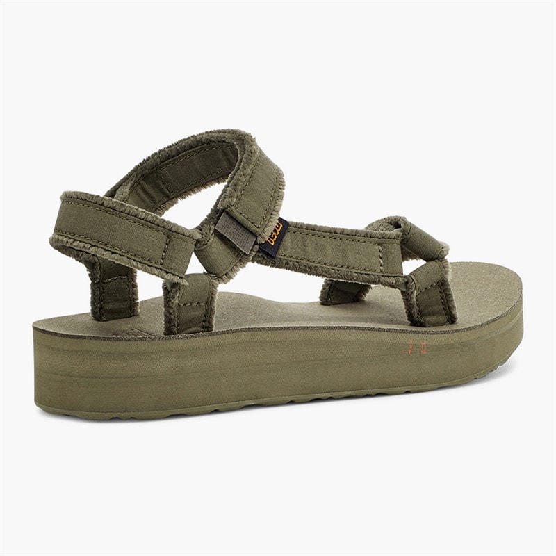 Teva Dames Midform Universele Canvas Sandalen Olive - Afbeelding 3
