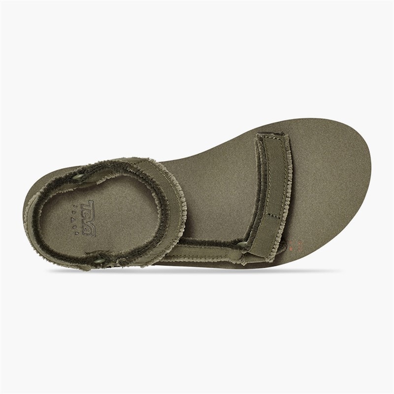 Teva Dames Midform Universele Canvas Sandalen Olive - Afbeelding 4