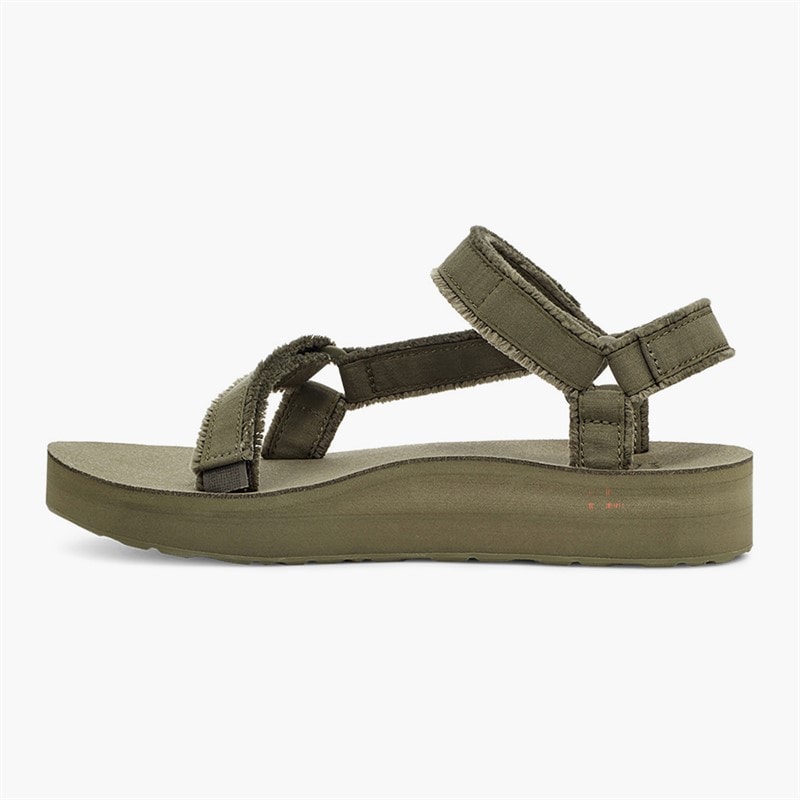 Teva Dames Midform Universele Canvas Sandalen Olive - Afbeelding 5