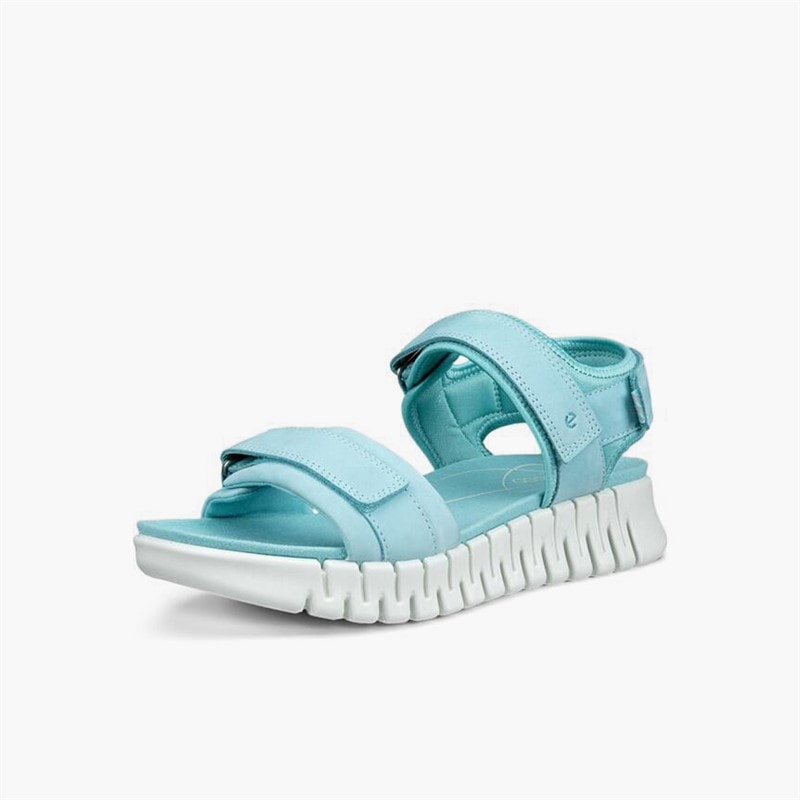 ECCO Sandales à brides de cheville Gruuv Sol en nubuck Femme Aquatic - Image 2