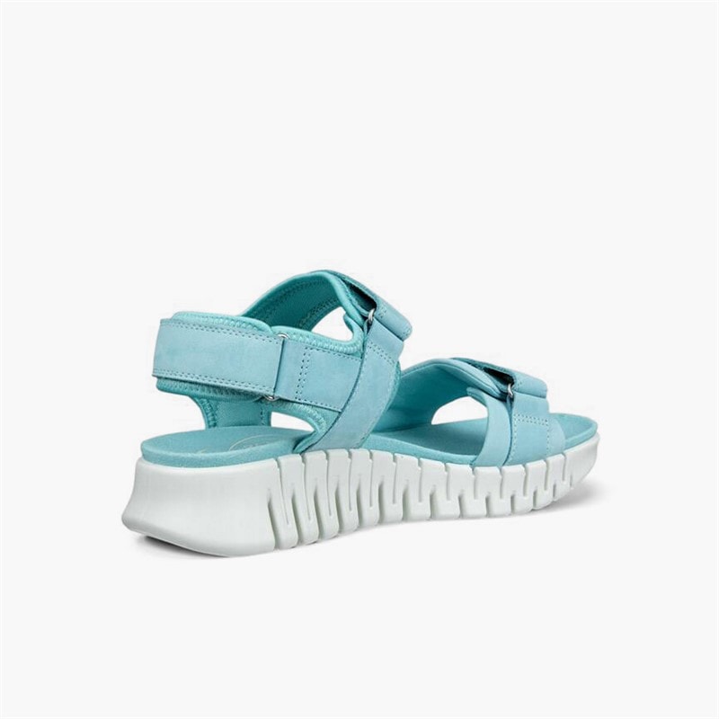 ECCO Sandales à brides de cheville Gruuv Sol en nubuck Femme Aquatic - Image 3