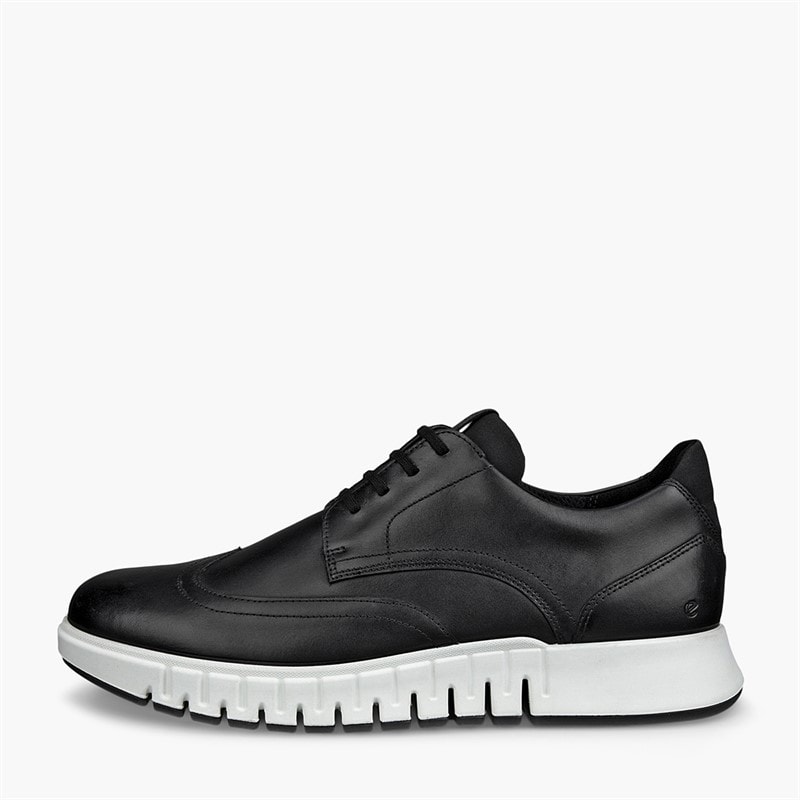 ECCO Heren Gruuv Studio Trainers Zwart/Zwart