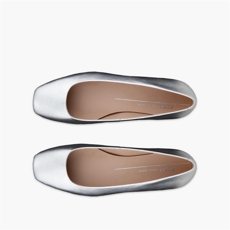 ECCO Ballerina tenisówki Margot dla niej kolor Pure Silver – zdjęcie  4