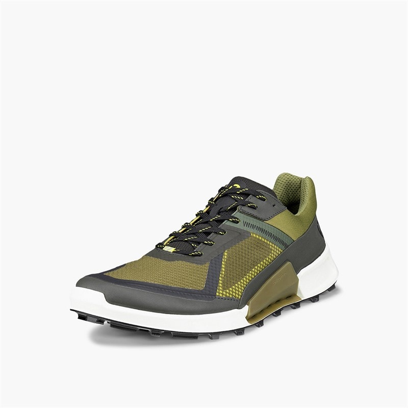 ECCO Heren Biom 2.1 X Country Trail Sneakers Peat/Acorn/Lime Punch - Afbeelding 2