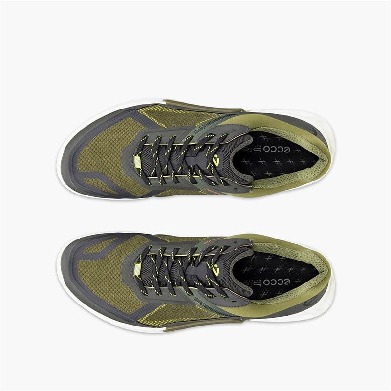 ECCO Heren Biom 2.1 X Country Trail Sneakers Peat/Acorn/Lime Punch - Afbeelding 4