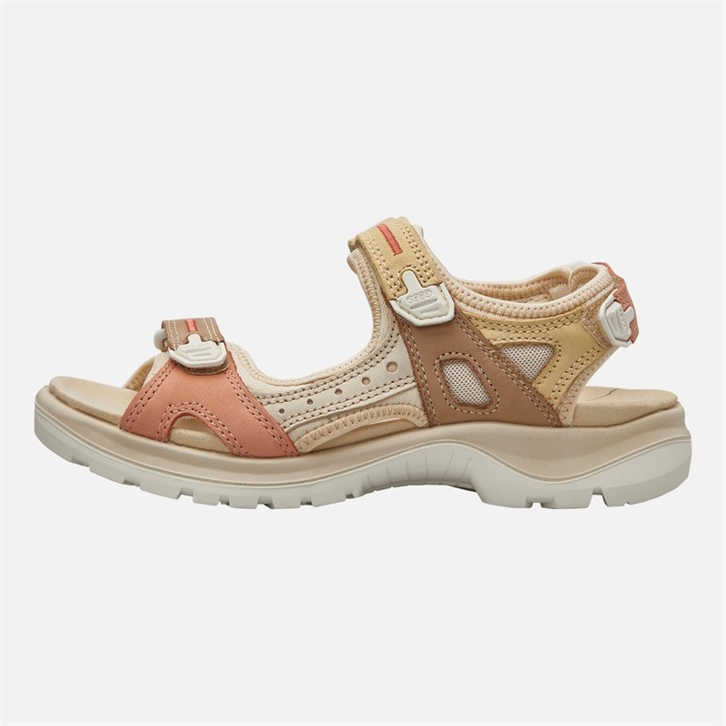 ECCO Dames Offroad Yacatan Nubuck Wandelsandalen Multicolour Straw