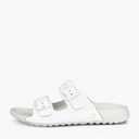 ECCO Cozmo sandały na podwójny pasek dla niej kolor Bright White