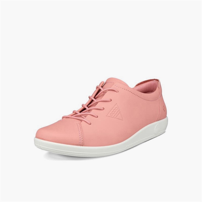 ECCO Damen Weich 2 Jubiläum Leder Turnschuhe Old Rose - Bild 2