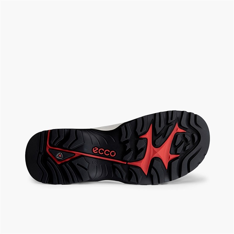 ECCO Heren Offroad Leer X Textiel Sneakers Zwart/Zwart/Magnet - Afbeelding 5