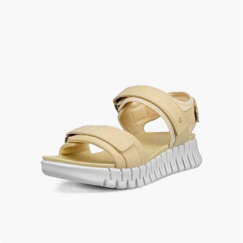 ECCO Sandales à brides de cheville Gruuv Sol en nubuck Femme Straw - Image 2