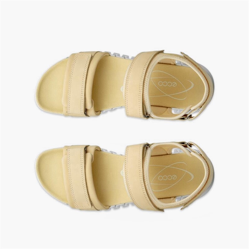 ECCO Sandales à brides de cheville Gruuv Sol en nubuck Femme Straw - Image 4