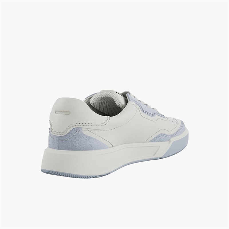 ECCO Dames Street Court Leer Sneakers Air/Wit - Afbeelding 3