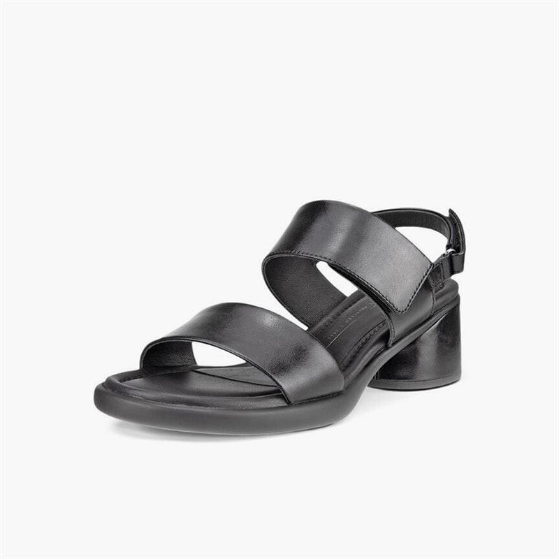 ECCO Dames Sculpted LX Lederen Sandalen Met Hak Zwart - Afbeelding 2