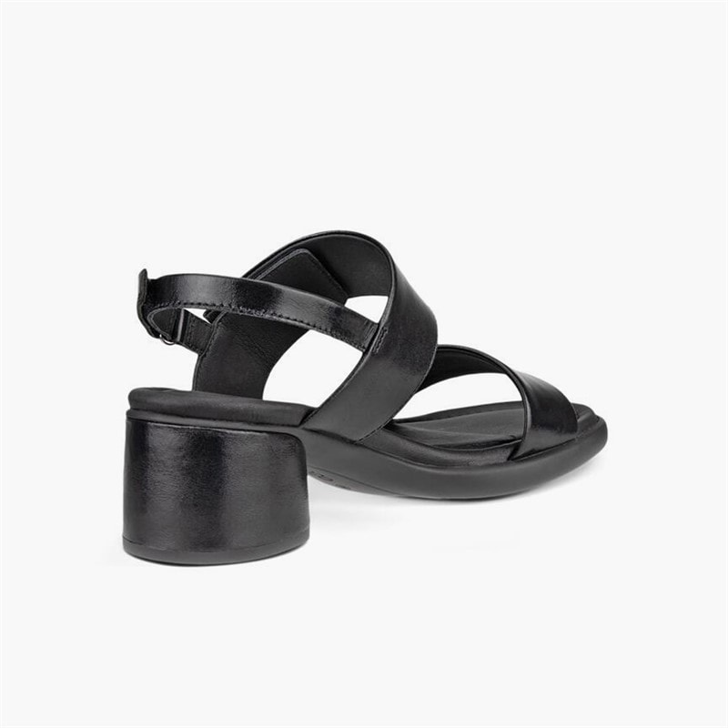 ECCO Dames Sculpted LX Lederen Sandalen Met Hak Zwart - Afbeelding 3