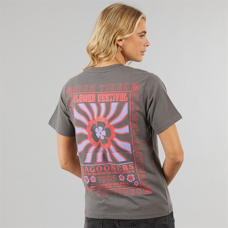 Lagooners Damen Birds T-Shirts Anthrazit - Bild 3