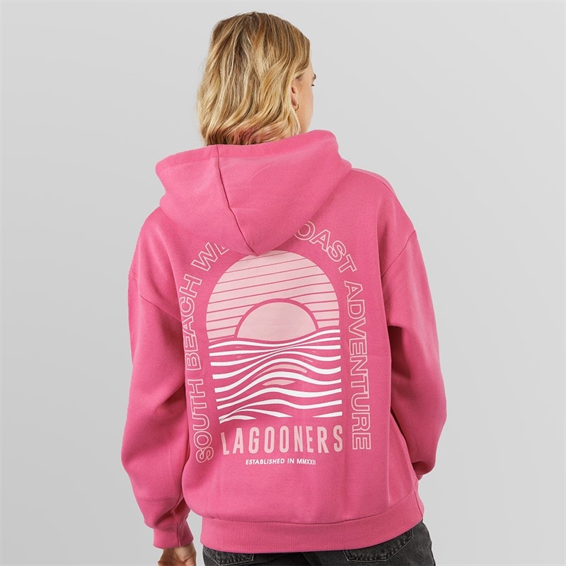 Lagooners Sweats à Capuche South Beach Femme Rose - Image 3