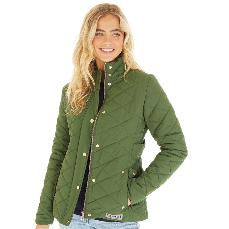 Lagooners Dames Great Outdoors Gewatteerde jassen Groen - Afbeelding 1